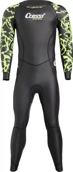 купить Аксессуар для плавания Cressi-Sub Costum neopren KUWAE MAN MONOPIECE black/green 2mm XL/5 (DG002705) в Кишинёве 