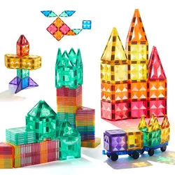 cumpără Set de construcție Mideer CT1223 Set multicolor de construcție magnetic, 100 buc. în Chișinău 