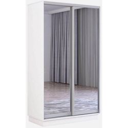 купить Шкаф Mobildor-Lux Fox uși glisante din oglinzi (120x60x240H cm) Alb в Кишинёве 