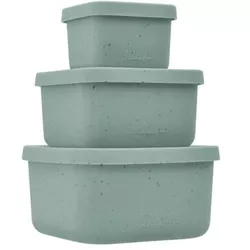 cumpără Seturi pentru hrănire bebelușilor Kikka Boo 31302050009 Set 3 piese din silicon Platinum Snack Box Sage în Chișinău 