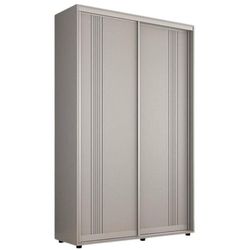 купить Шкаф Mobildor-Lux Compact uși glisante PAL cu ornament linii (150x45x240H cm) Grey в Кишинёве 