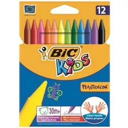 cumpără Set de creație BIC 35132 Набор мелков восковых Plastidecor 12шт în Chișinău 