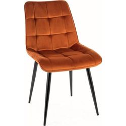 купить Стул Signal Chic velvet cynamon bl. 4215 / czarny stel в Кишинёве 