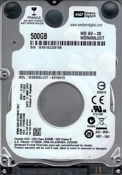 cumpără Disc rigid intern HDD Western Digital WD5000LUCT-NP în Chișinău 