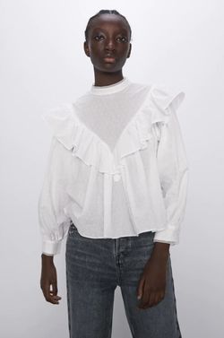 Блуза ZARA Белый 2131/494/250