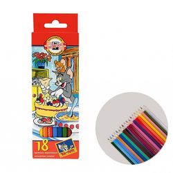 Карандаши цветные Koh-I-Noor Tom and Jerry 18 цветов