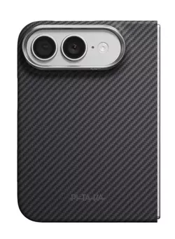 cumpără Husă pentru smartphone Pitaka Edge iPhone 18 Fold (Protectie spate) (Black Grey), KI1801F în Chișinău 