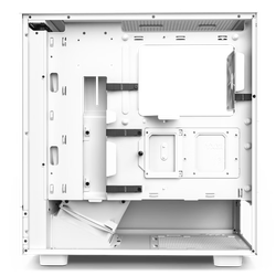 Case ATX NZXT H5 Flow, 1xUSB 3.2, 1xType-C, 2x120mm, Tempered Glass, Mesh Freont, White