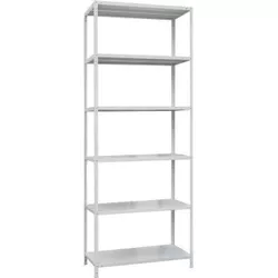 купить Cтеллаж складской УХЛ-МАШ СК 2,5/750х400 Стеллаж средней нагрузки 120кг (2500x750x400) (6 полок) в Кишинёве 