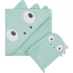 cumpără Accesoriu pentru baie Premaman PBRE43-VEM-UNQ Prosop de baie cu gluga si manusa Dino în Chișinău 