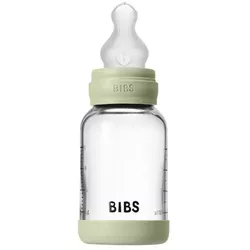 купить Поильник BIBS 50191250 Biberon din sticla anticolici Sage cu tetina din silicon 0+ luni, 120ml в Кишинёве 