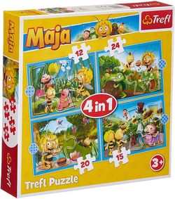 cumpără Puzzle Trefl R25E /27 (34356) 4 în 1 Aventurile albinuței Maya în Chișinău 