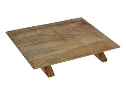 Tava de servire mango 30X22X2cm, picioruse din lemn