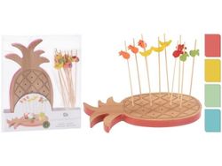Set tocatoare EH "Аnanas" 19Х10cm si 15 betisoare pentru aperitive