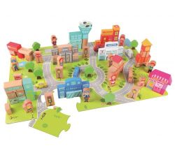 Деревянный конструктор Classic World Town 5005 (120 шт)