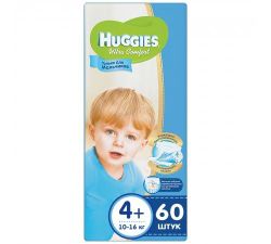 Подгузники Huggies Ultra Comfort Mega 4+ Boy (10-16 kg) 60 шт