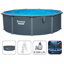 купить Бассейн каркасный Bestway 561CUBW Hydrium 488x132cm, 21490L в Кишинёве 
