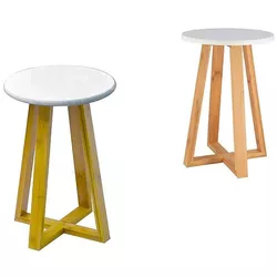 cumpără Scaun Tendance 55743 Taburet D30cm H43cm MDF bambus în Chișinău 