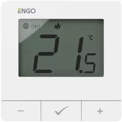 купить Термостат ENGO Controls E25-BATW prin internet ZigBee/Wireless cu baterie, white в Кишинёве 