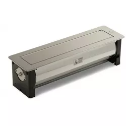 купить Розетка электрическая ASA Plastici 060.24F.00033 Versaturn 3.0 3 sockets F+ 1 USB 5V(A+C) Stainless steel в Кишинёве 