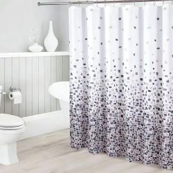 купить Занавеска для ванной Hydro S Mosaic, alb/gri/bej в Кишинёве 