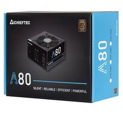 Power Supply ATX 750W Chieftec A-80 CTG-750C, 85+, Active PFC, 120mm silent fan, Modular Cable