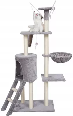 купить Игровой центр для кошек Jumi CD-264960 Gri/alb в Кишинёве 
