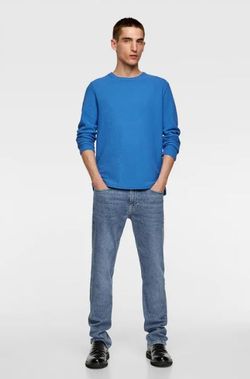 Трикотаж ZARA Лазурный zara 4805/400/420