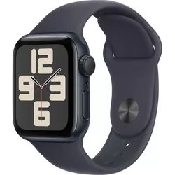 купить Смарт часы Apple Watch SE 2024 GPS 40mm Midnight Aluminium Case with Midnight Sport Band - S/M MXE73 в Кишинёве 