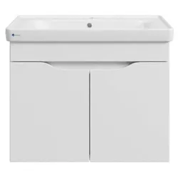 купить Шкаф под умывальник Mashtab 11829 Print cu 2 usi, suspendat 55cm Alb в Кишинёве 