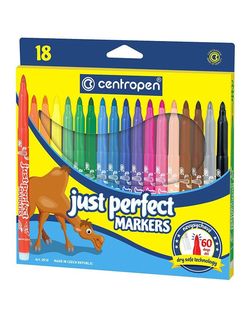Set carioci Centropen Perfect din 18 buc