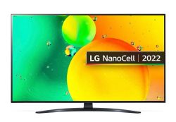 43" Nanocell SMART Телевизор LG 43NANO766QA, 3840x2160 4K UHD, webOS, Чёрный