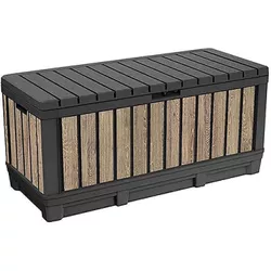cumpără Cutie depozitare Keter 57690 Kentwood 340L, 128x53.6x59cm, gri în Chișinău 
