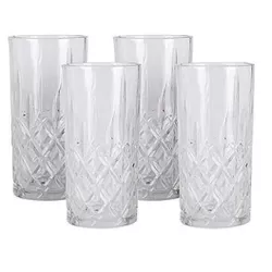 купить Посуда для напитков Promstore 52491 Set pahare Atmosfera Opera 300ml, 4buc в Кишинёве 