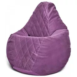 cumpără Fotoliu BeanBag BeanBag BM6124, Кресло Груша из велюра Maserrati "Romb", L, сиреневый în Chișinău 