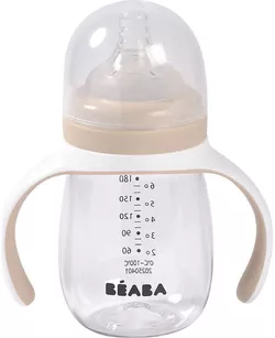купить Поильник Beaba B913631 Biberon de invatare 2in1 din Tritan 210ml Clay в Кишинёве 