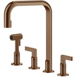 купить Смеситель кухонный Gessi 58703-708 Inciso Copper Brushed PVD в Кишинёве 