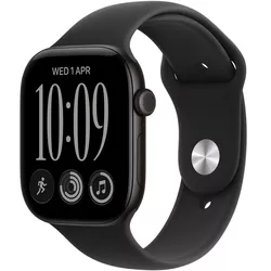 купить Смарт часы Apple Watch Series 12 GPS 46mm Black Aluminium Case with Black Sport Band M/L MJEL4 в Кишинёве 