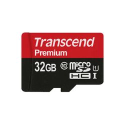 .32GB MicroSD (Class 10) UHS-I (U1) , Transcend "TS32GUSDCU1" (R/W:60/20MB/s)