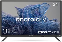24" LED SMART TV KIVI 24H750NB, 61cm, 1366x768 HD, Android TV, Black