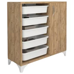 купить Комод Fabulous Organizator de jucarii cu 5 cosuri (Pine) в Кишинёве 