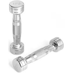 cumpără Ganteră LiveUp 49382 Chrome Dumbbell 1.0kg, MDPO2017/01/SR în Chișinău 