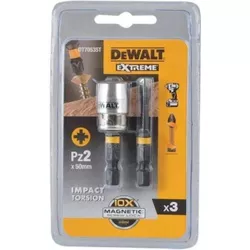 купить Набор головок, бит, насадок DeWalt DT70535T Set capete de insurubat PZ2 50mm IR Torsion cu fixator magnetic (2 buc) в Кишинёве 