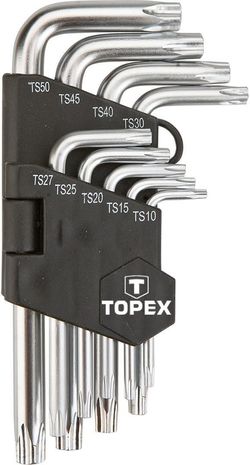 cumpără Set de unelte de mână Topex 4161 Chei Torx imbus scurte TS10-50 (1set-9buc) (35D950) în Chișinău 