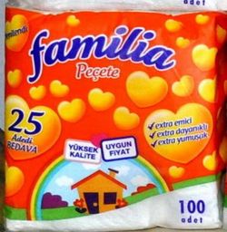 Familia Настольные салфетки, 100 шт.