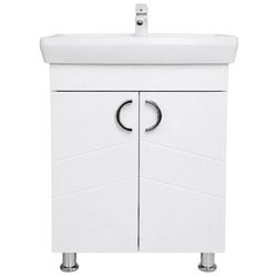 купить Шкаф под умывальник Mashtab 12133 Alpin (ML) cu 2 uși 650x420x850 Alb mat в Кишинёве 