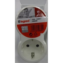 cumpără Adaptor electric Legrand 50655 Bloc Multipriza 2x2P+E în Chișinău 