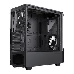 Case ATX GAMEMAX Contac COC, w/o PSU, 1x120 & 1x140mm ARGB fan, TG, 2xUSB 3.0, RGB HUB, Black/Grey