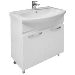 cumpără Dulap pentru lavoar Mashtab 11328 Agat cu 2 usi 65cm Alb în Chișinău 