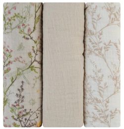 купить Аксессуар для пеленания Kikka Boo 31103010107 Pelinci de muselina Secret Garden Beige, 75x75cm, 3buc в Кишинёве 